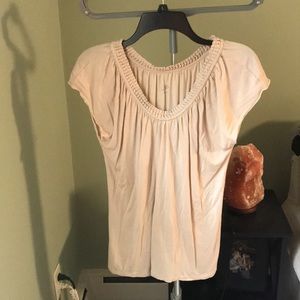 Medium, beige top from Loft.